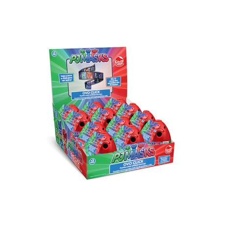 Ovo Click Surpresa PJ Masks Dtc C/12 Ref. 4443 Menor preço em Ovo Click Surpresa PJ Masks Dtc C/12 Ref. 4443