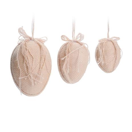 Ovo De Juta Páscoa Decoração 3 Unid. Nude - Cromus é boa?