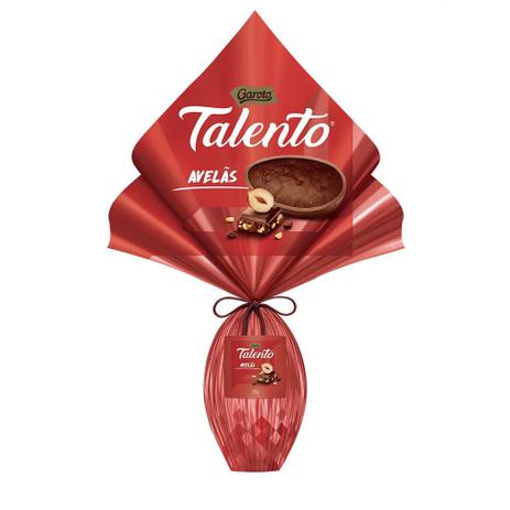 Ovo de Páscoa Garoto Talento Avelãs 350g Menor preço em Ovo de Páscoa Garoto Talento Avelãs 350g