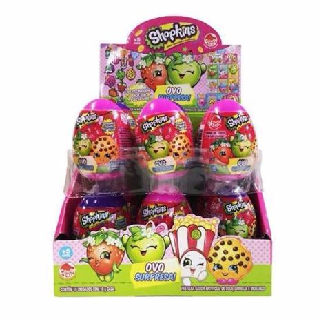 Ovo Surpresa Shopkins c/18 ref.3753 - DTC Menor preço em Ovo Surpresa Shopkins c/18 ref.3753 - DTC