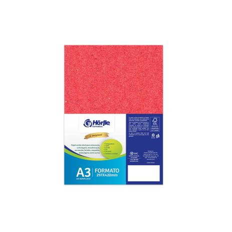 P 10 Folhas Horlle Color Face Vermelho Esp 2 00 Mm A3 Horlle Formatos Papeis Magazine Luiza
