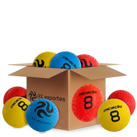 Pack c/ 10 Bolas de Iniciação AX Esportes Nº08 Menor preço em Pack c/ 10 Bolas de Iniciação AX Esportes Nº08
