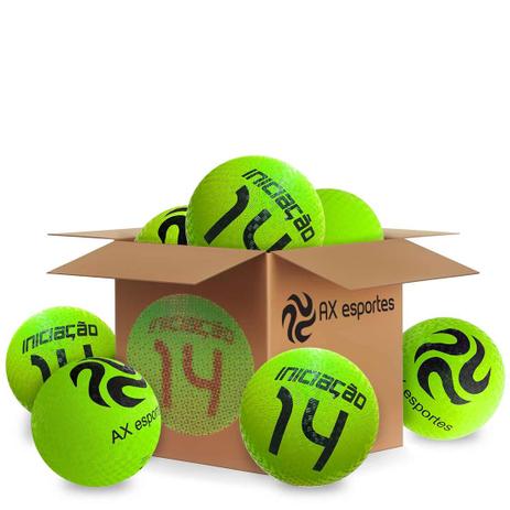 Pack c/ 10 Bolas de Iniciação AX Esportes Nº14 - Verdes Menor preço em Pack c/ 10 Bolas de Iniciação AX Esportes Nº14 - Verdes
