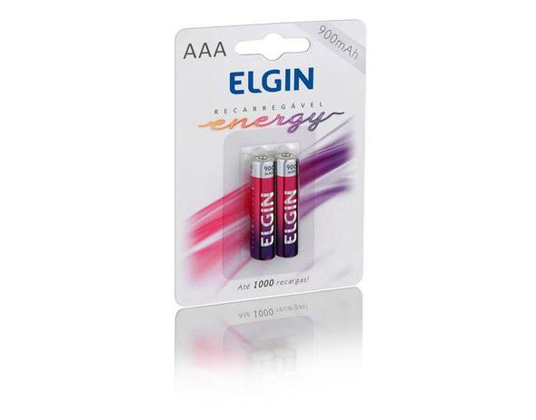 PACK ELGIN C/2 PILHAS AAA 900mAh RECARREGAVEL Menor preço em PACK ELGIN C/2 PILHAS AAA 900mAh RECARREGAVEL