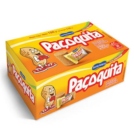 Paçoca Rolha Embalada Paçoquita c/10 - Santa Helena Menor preço em Paçoca Rolha Embalada Paçoquita c/10 - Santa Helena