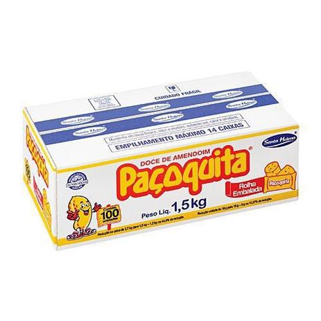 Paçoca Rolha Embalada Paçoquita C/100un Caixa - Santa Helena Menor preço em Paçoca Rolha Embalada Paçoquita C/100un Caixa - Santa Helena