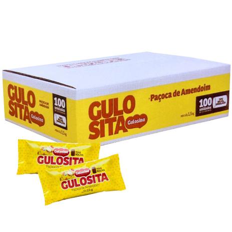 Paçoca Rolha Embrulhada c/100 - Gulosina Menor preço em Paçoca Rolha Embrulhada c/100 - Gulosina