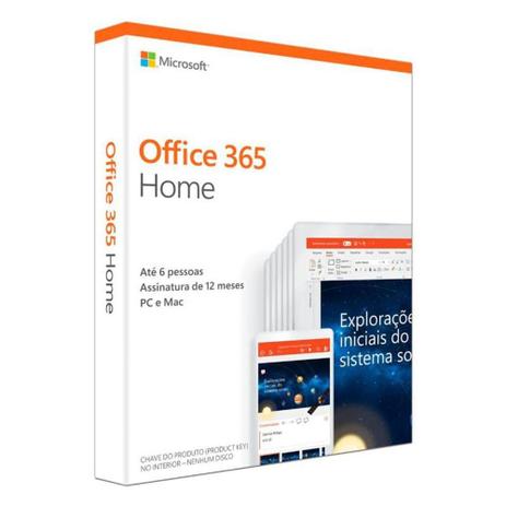 PACOTE OFFICE FAMILY BRAZILIAN FPP - 6GQ-00952 6 users - Microsoft Menor preço em PACOTE OFFICE FAMILY BRAZILIAN FPP - 6GQ-00952 6 users - Microsoft