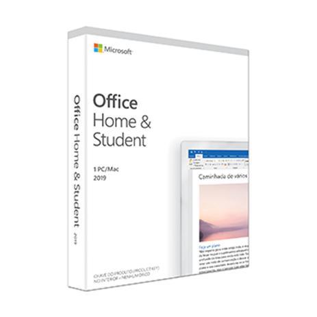 Pacote Office Home Student 2019 32/64 BITS Brazilian FPP BOX- 79G-05092 Microsoft Menor preço em Pacote Office Home Student 2019 32/64 BITS Brazilian FPP BOX- 79G-05092 Microsoft