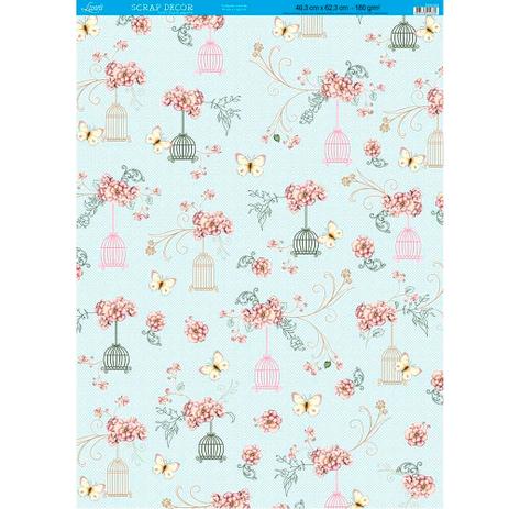Página para Scrapbook Decor Duplo Gigante Litoarte 46,3 x 62,3 cm - Modelo SDG-029 Flores Gaiolas e Arabescos Menor preço em Página para Scrapbook Decor Duplo Gigante Litoarte 46,3 x 62,3 cm - Modelo SDG-029 Flores Gaiolas e Arabescos