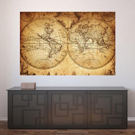 Painel Adesivo de Parede - Mapa Mundi Vintage - 281png - Allodi Menor preço em Painel Adesivo de Parede - Mapa Mundi Vintage - 281png - Allodi