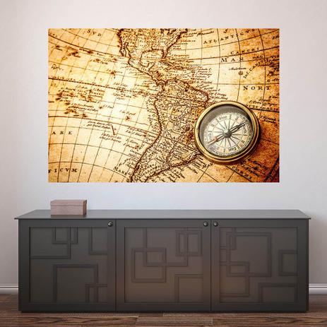 Painel Adesivo de Parede - Mapa Vintage - 502pnm - Allodi é boa?