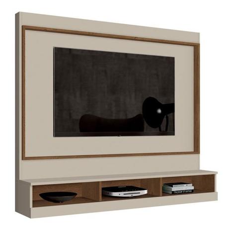 Painel Bancada Suspensa para TV até 46 Pol. Arena Off White/Naturale - EDN Móveis Menor preço em Painel Bancada Suspensa para TV até 46 Pol. Arena Off White/Naturale - EDN Móveis