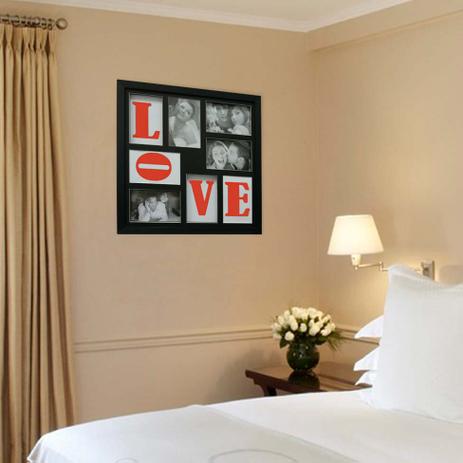 Painel Bee Collection Words Love 4 Fotos 10x15cm Preto Kapos Menor preço em Painel Bee Collection Words Love 4 Fotos 10x15cm Preto Kapos