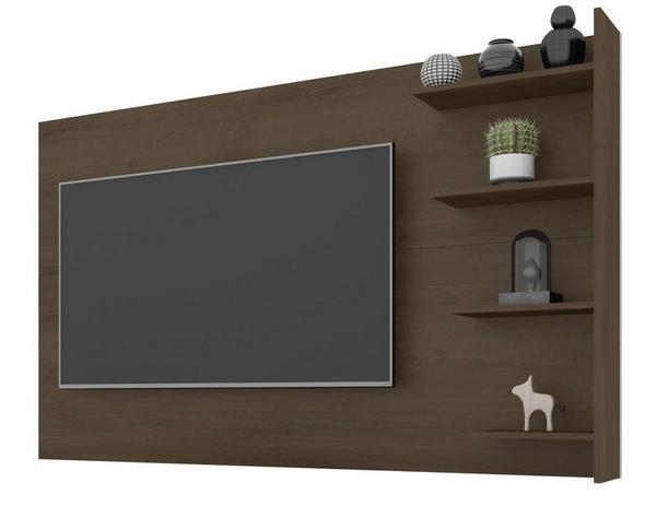 Painel C/ Prateleira Chicago Noce - Rv Móveis Menor preço em Painel C/ Prateleira Chicago Noce - Rv Móveis