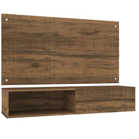 Painel com Bancada Combo com Porta de Correr Sorento Plus Rustico - Mirarack Menor preço em Painel com Bancada Combo com Porta de Correr Sorento Plus Rustico - Mirarack