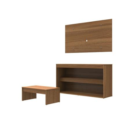 Painel Com Rack E Mesa De Centro Madesa Florida Nogueira é boa?