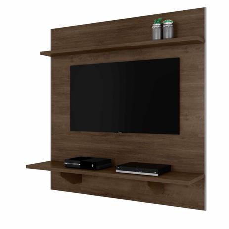Painel De Tv Até 42 Para Sala E Quarto Cor Marrom escuro - Rv móveis Menor preço em Painel De Tv Até 42 Para Sala E Quarto Cor Marrom escuro - Rv móveis