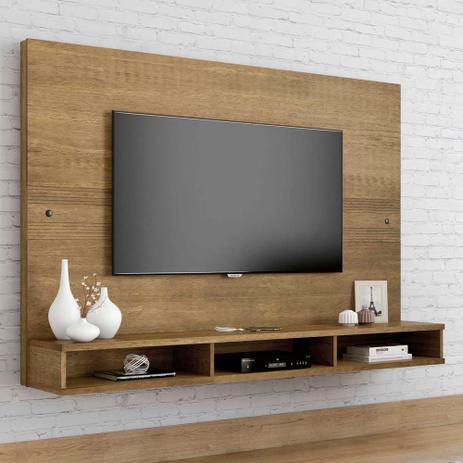 Menor preço em Painel de TV Para Sala de Estar de Madeira cor Marrom Claro - Rv móveis