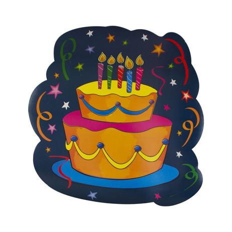 Menor preço em Painel Decorativo Bolo de Aniversário - Festabox
