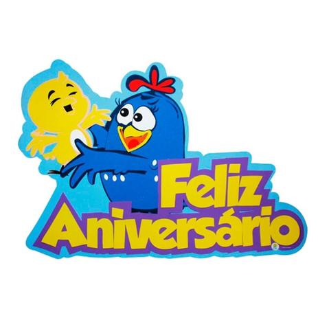 Painel Decorativo EVA Feliz Aniversário Galinha Pintadinha - Festabox Menor preço em Painel Decorativo EVA Feliz Aniversário Galinha Pintadinha - Festabox