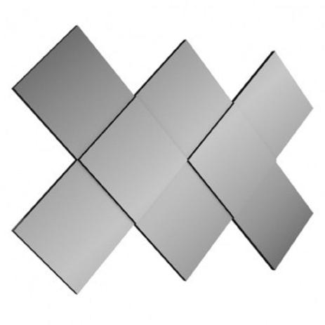 Painel Decorativo Losango 3D 127cm TB83 Preto/Espelho Dalla Costa Menor preço em Painel Decorativo Losango 3D 127cm TB83 Preto/Espelho Dalla Costa