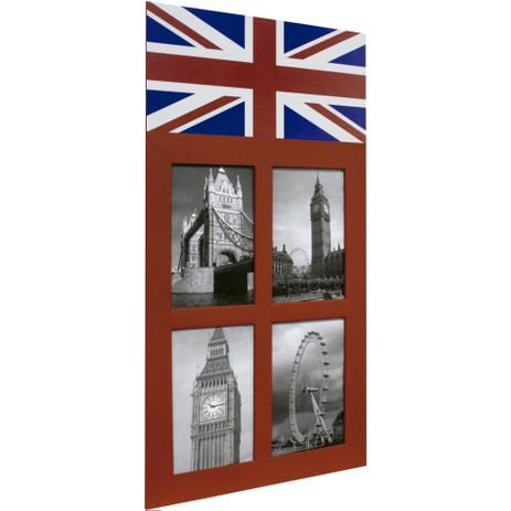 Painel England 4 Fotos Vermelho 61325 - Kapos Menor preço em Painel England 4 Fotos Vermelho 61325 - Kapos