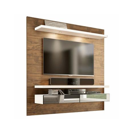 Painel Home Suspenso 180 Nobre/Off White C/ Espelho - Dalla costa Menor preço em Painel Home Suspenso 180 Nobre/Off White C/ Espelho - Dalla costa