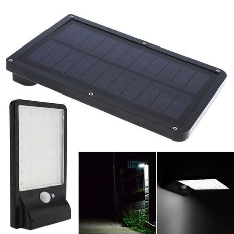 Painel Lampada de LED Refletor Solar a Prova D'agua Ip65 36 Leds Branco Frio 20W 450 Lumens - Solar light Menor preço em Painel Lampada de LED Refletor Solar a Prova D'agua Ip65 36 Leds Branco Frio 20W 450 Lumens - Solar light