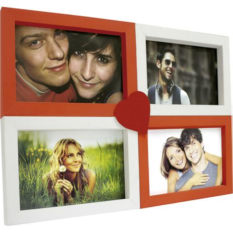 Painel Love Para Parede 4 Fotos Branco Com Vermelho 61072 - Kapos Menor preço em Painel Love Para Parede 4 Fotos Branco Com Vermelho 61072 - Kapos