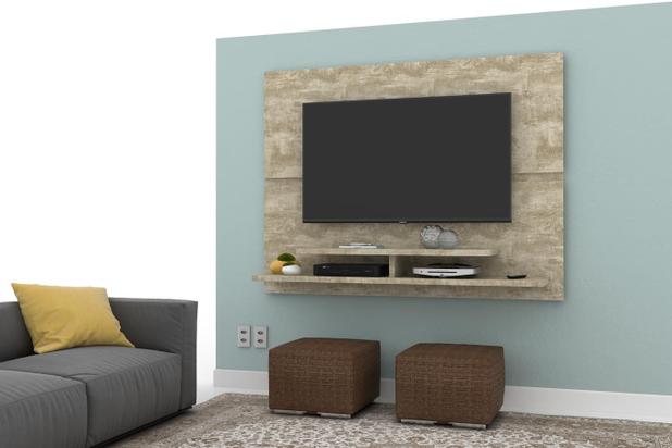 Painel Mônaco New p/ Tv até 50 pol Rovere - Lukaliam Menor preço em Painel Mônaco New p/ Tv até 50 pol Rovere - Lukaliam