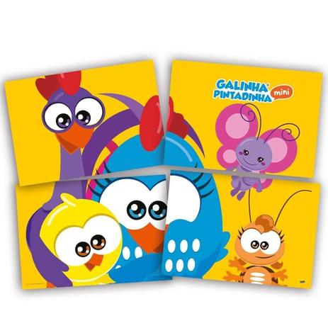 Painel para Decoração Galinha Pintadinha Mini 4 Lâminas Festcolor - Festabox Menor preço em Painel para Decoração Galinha Pintadinha Mini 4 Lâminas Festcolor - Festabox
