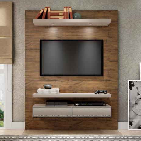 Painel para TV 140 Nobre/Fendi Com Espelho Tb106e - Dalla costa Menor preço em Painel para TV 140 Nobre/Fendi Com Espelho Tb106e - Dalla costa