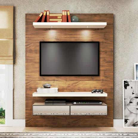 Painel para TV 140 Nobre/Off White Com Espelho Tb106e - Dalla costa Menor preço em Painel para TV 140 Nobre/Off White Com Espelho Tb106e - Dalla costa