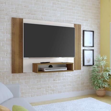 Painel para TV até 40 Polegadas Cine Pinho e Off White - Artely Menor preço em Painel para TV até 40 Polegadas Cine Pinho e Off White - Artely
