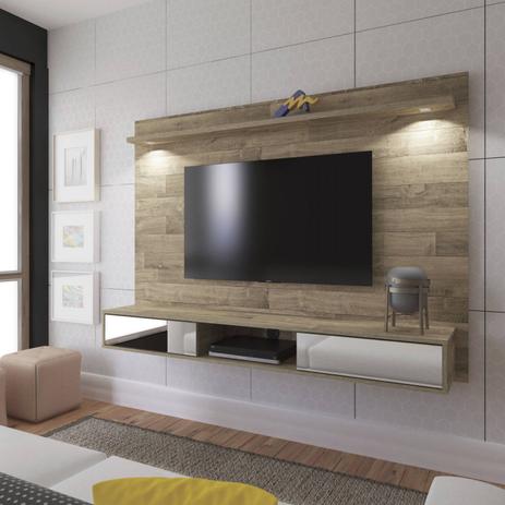 Painel para TV até 47 Polegadas 2 Portas com Espelho e LED Platinum Artely Rústico Menor preço em Painel para TV até 47 Polegadas 2 Portas com Espelho e LED Platinum Artely Rústico