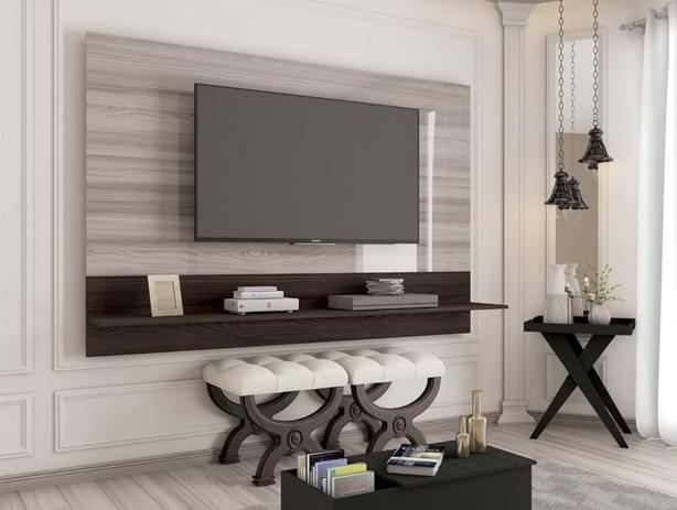 Painel Para TV Ate 52” Start Cinza/Capuccino - Caemmun - Caemmun movelaria Menor preço em Painel Para TV Ate 52” Start Cinza/Capuccino - Caemmun - Caemmun movelaria