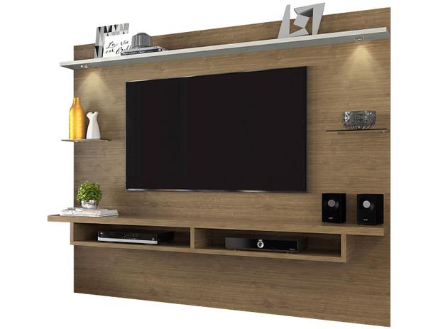 Painel para TV até 65 3 Prateleiras - Linea Brasil Style Menor preço em Painel para TV até 65 3 Prateleiras - Linea Brasil Style