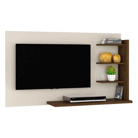 Menor preço em Painel Para TV Bancada Suspensa Júlia Off White/Savana - Madetec