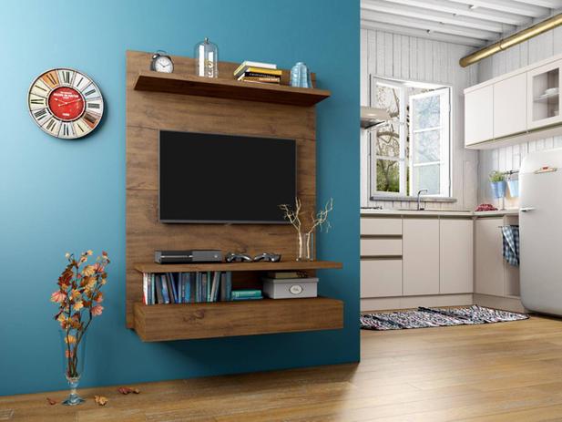 Painel para TV PA13 100 MDF 90 CM cor Nobre - 29873 - Sun house Menor preço em Painel para TV PA13 100 MDF 90 CM cor Nobre - 29873 - Sun house