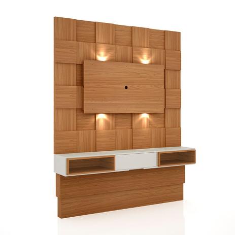 Painel para TV Tb125l Quadriculado 3d Com Led Freijo/Off White - Dalla costa Menor preço em Painel para TV Tb125l Quadriculado 3d Com Led Freijo/Off White - Dalla costa