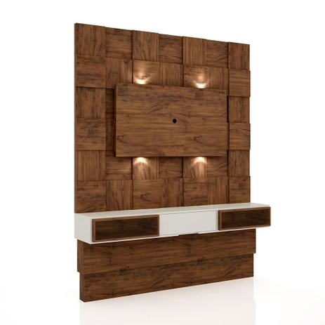 Painel para TV Tb125l Quadriculado 3d Com Led Nobre/Off White - Dalla costa Menor preço em Painel para TV Tb125l Quadriculado 3d Com Led Nobre/Off White - Dalla costa