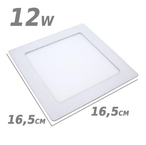Painel Plafon LED de embutir 12w 17 x 17cm 3000k branco quente st179 - Starlumen é boa?