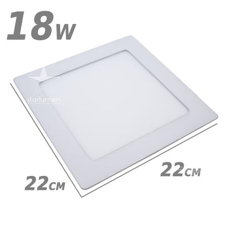 Painel Plafon LED de embutir 18w 22 x 22cm 6000k branco frio st179 - Starlumen é boa?