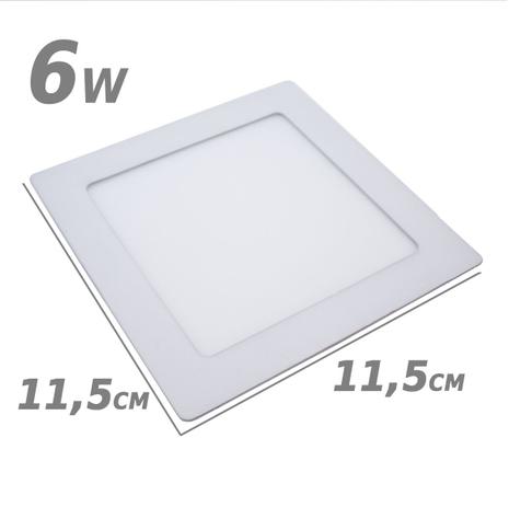 Painel Plafon LED de embutir 6w 11,5 x 11,5cm 3000k branco quente st179 - Starlumen é boa?