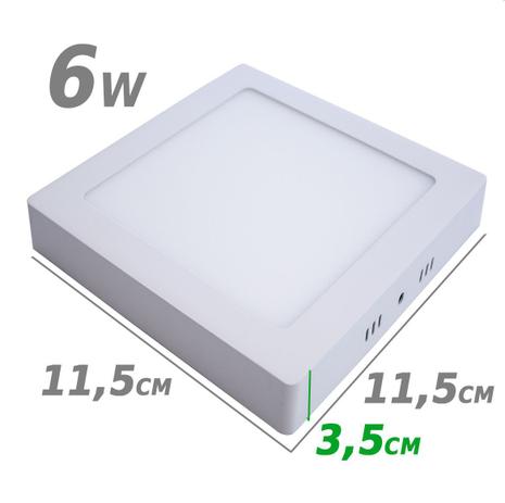 Painel Plafon LED de sobrepor 6w 12 x 12cm 3000k branco quente st472 - Starlumen é boa?