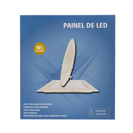 Painel Plafon Led Embutir 22,5X22,5cm 18W 6000K Bivolt - Deletro - PE18WLEDBF é boa?