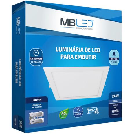 Painel Plafon Led Embutir 30x30cm 24W 6000K Bivolt - MB LED - P22038 é boa?