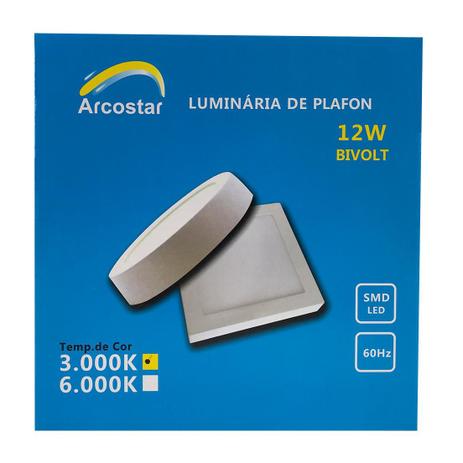 Painel Plafon Led Sobrepor 17X17cm 12W 3000K Bivolt - SCT - A-00315 é boa?