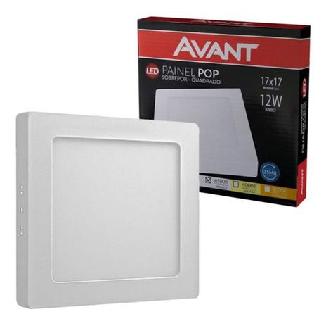 Painel Plafon Sobrepor Led 12w Quadrado 6500K Branca Fria - Avant é boa?